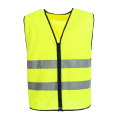 Safety reflective vest zipper simple style customizable